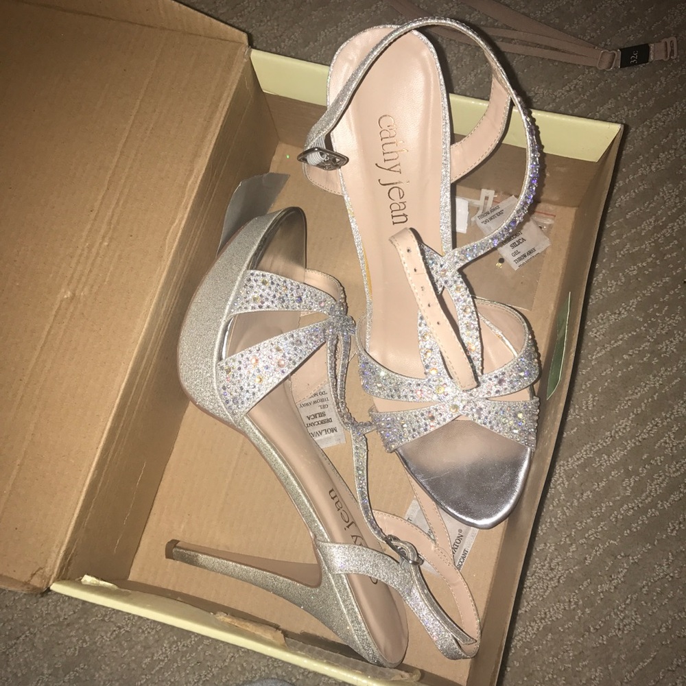 Silver Cathy Jean Heels